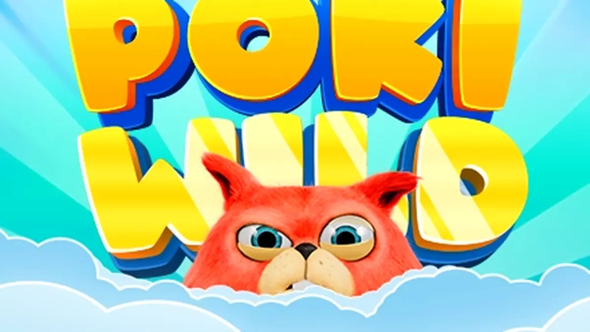 Poki Wild slot game interface na nagpapakita ng makulay na reels at symbols.